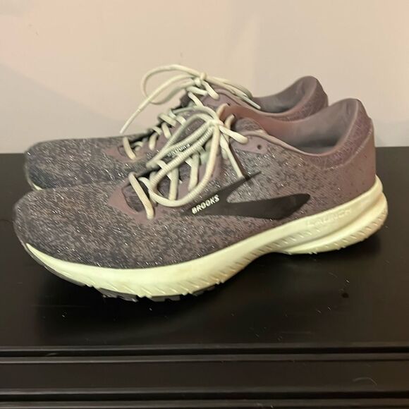 Brooks Womens Launch 6 1202851B011 Shark Aqua Lace Up Running Shoes B60 - Picture 3 of 11